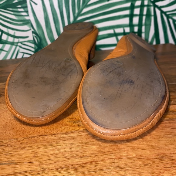 Tory Burch Eddie Tan Leather Ballet Flats Women’s 7.5 M - Picture 6 of 10